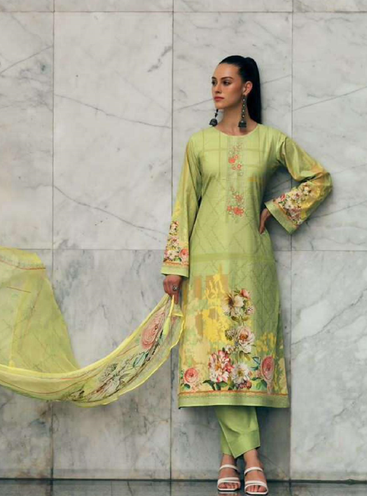 Pure Lawn Cotton Unstitched Salwar Suit