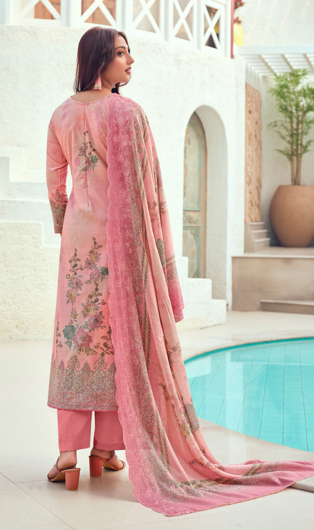 Cotton Salwar Set-Pink