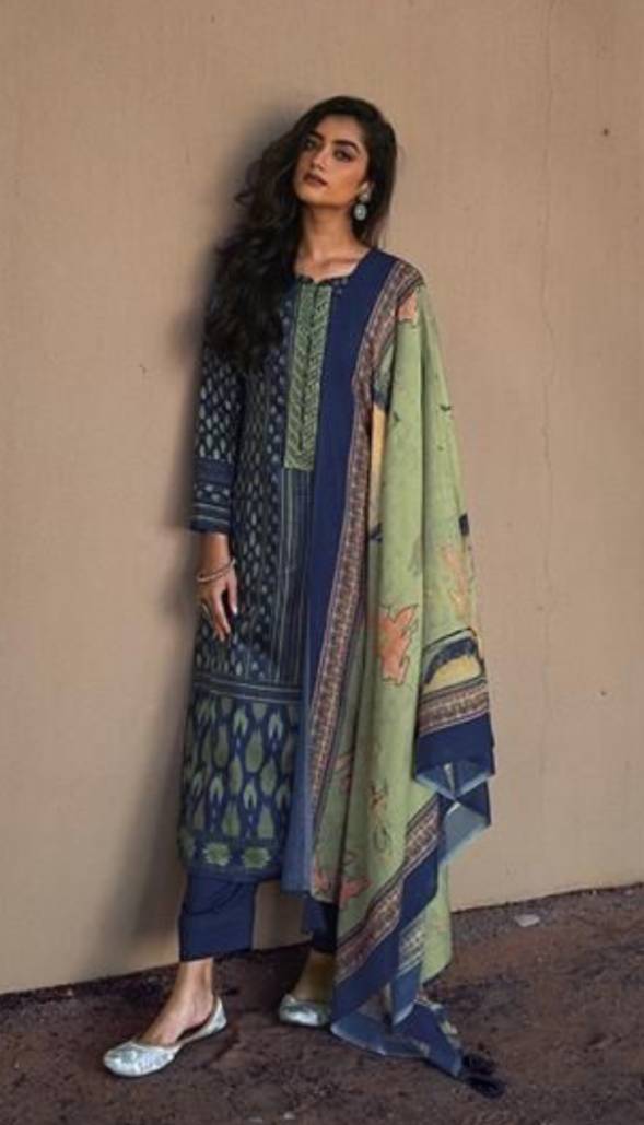 Pure Jaam Silk With Fancy Embroidery Work With DIgital Print